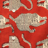 Chintan Block Print Tiger Print Shirt - Red - Kardo - STAG Provisions - Tops - S/S Woven - Other Pattern