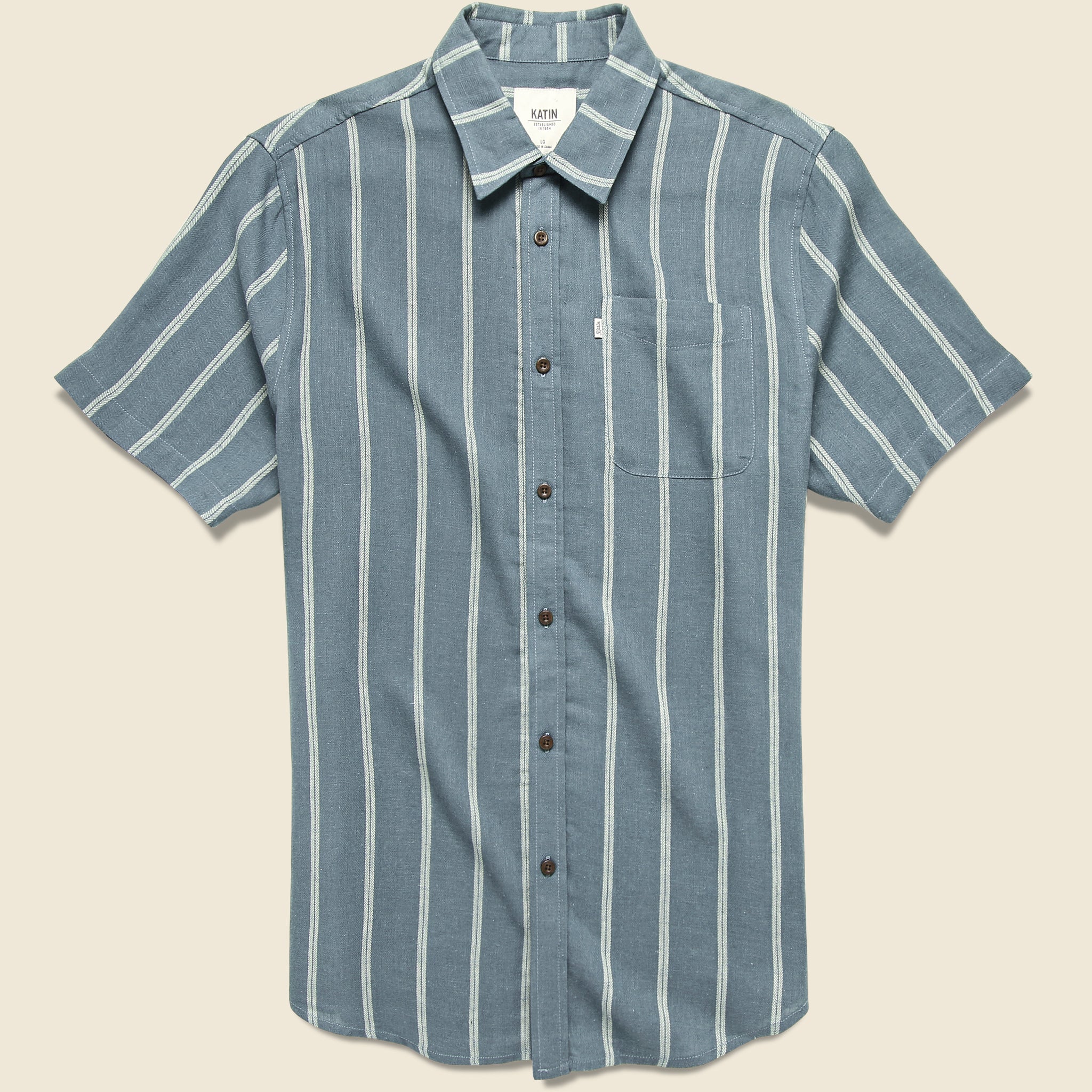 Alan Shirt - Steel Blue - Katin - STAG Provisions - Tops - S/S Woven