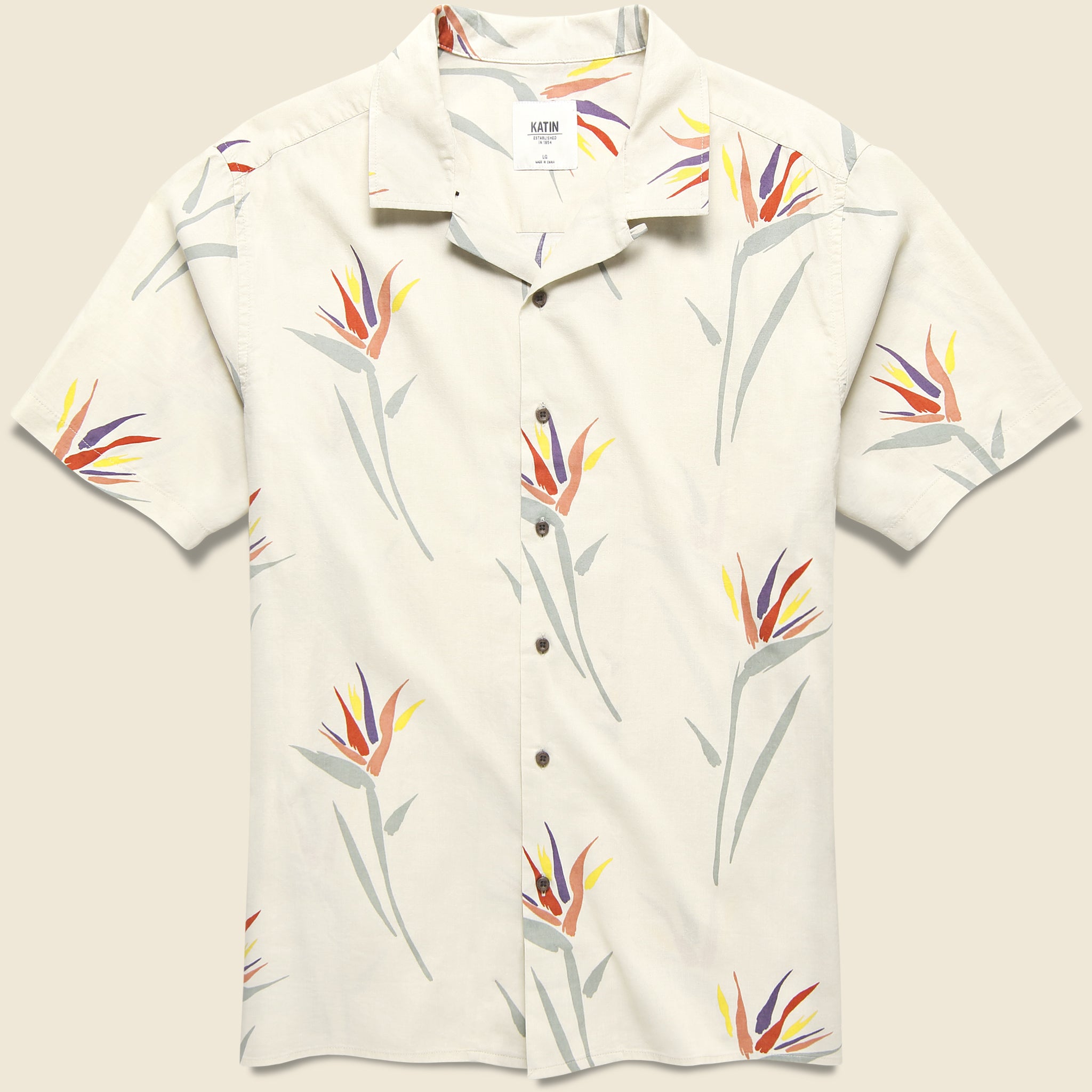 Paradise Shirt - Wool - Katin - STAG Provisions - Tops - S/S Woven - Floral