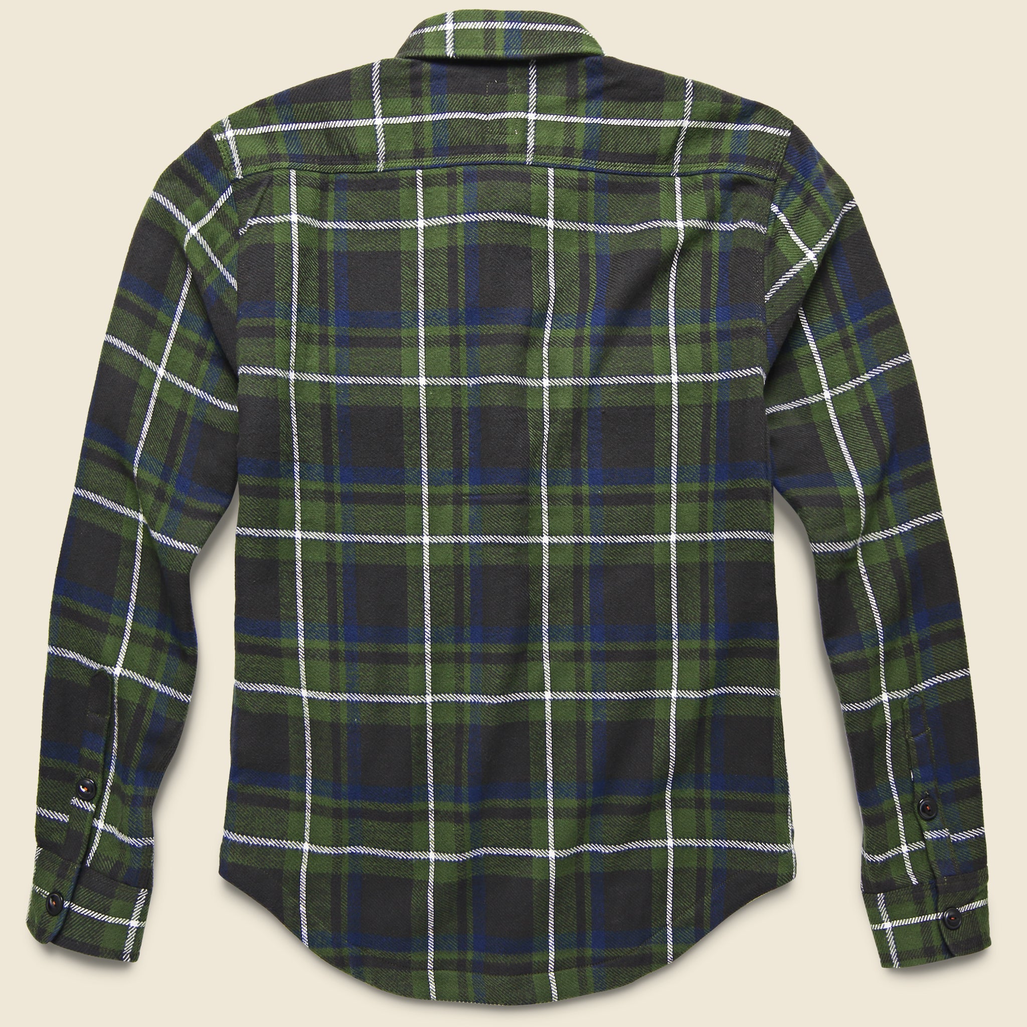 
                          Anvil Flannel - Green - KATO - STAG Provisions - Tops - L/S Woven - Overshirt
                        