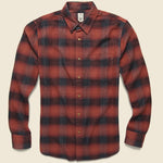 Vintage Plaid Double Gauze Shirt - Red Check - KATO - STAG Provisions - Tops - L/S Woven - Plaid