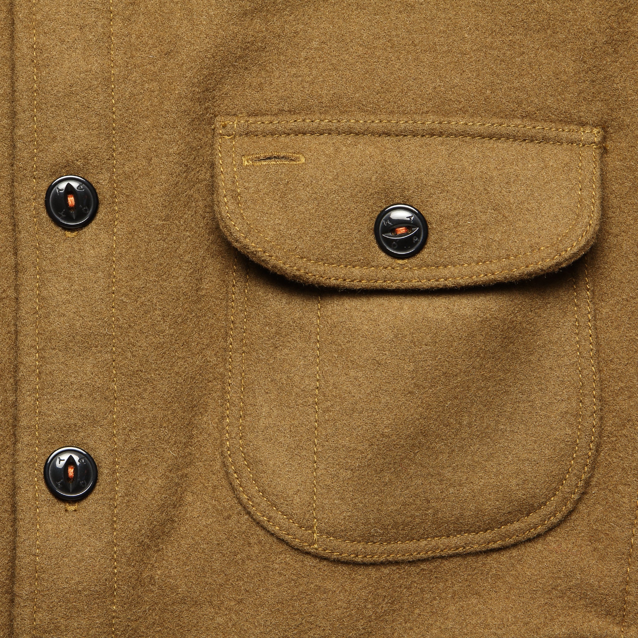 
                          Anvil Shirt Jacket - Camel Melton - KATO - STAG Provisions - Outerwear - Shirt Jacket
                        