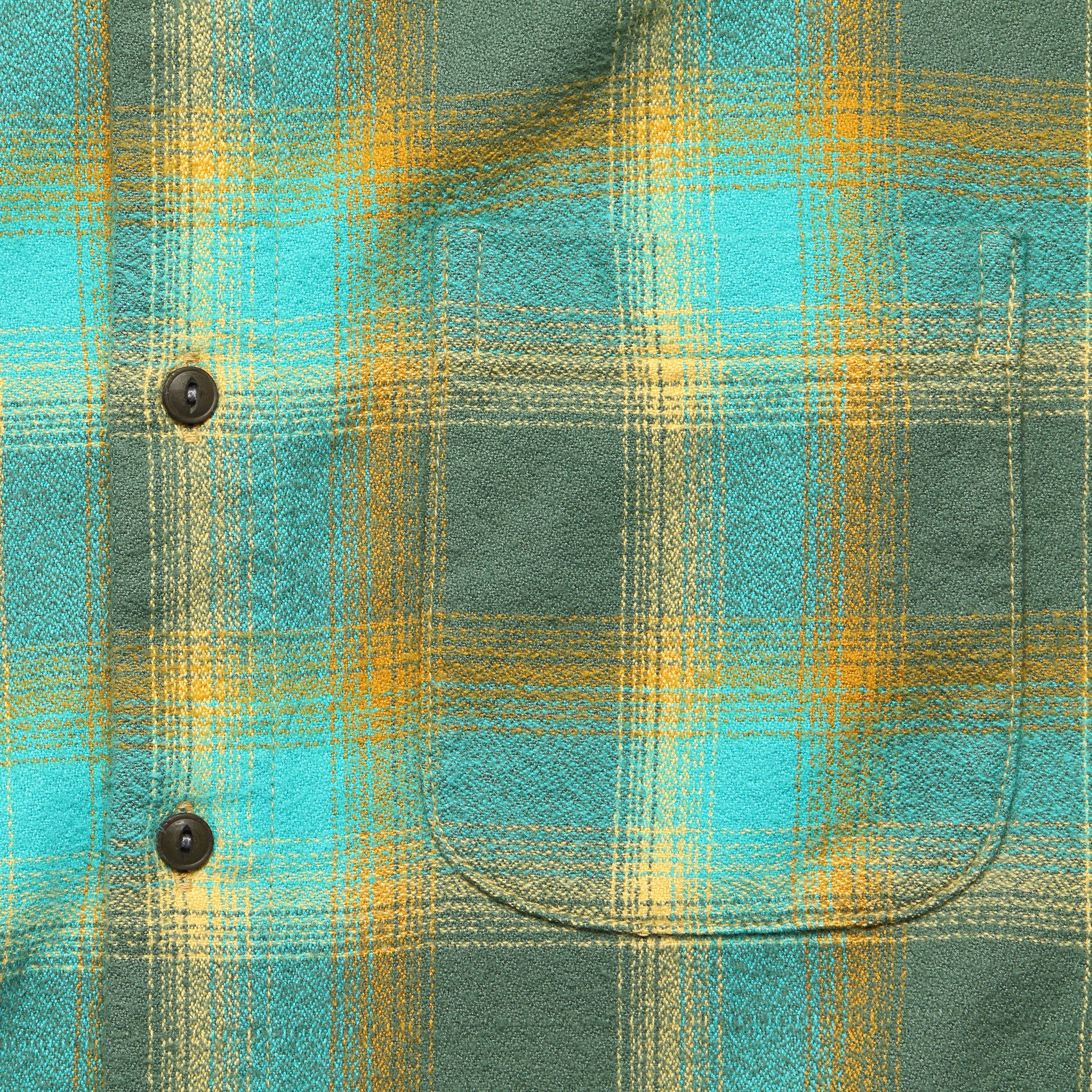 Ripper Flannel - Green Vintage Plaid - KATO - STAG Provisions - Tops - L/S Woven - Plaid