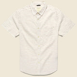 Masaryk Shirt - White - Life After Denim - STAG Provisions - Tops - S/S Woven - Stripe