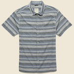Poncho Shirt - Blue Agave - Life After Denim - STAG Provisions - Tops - S/S Woven - Stripe