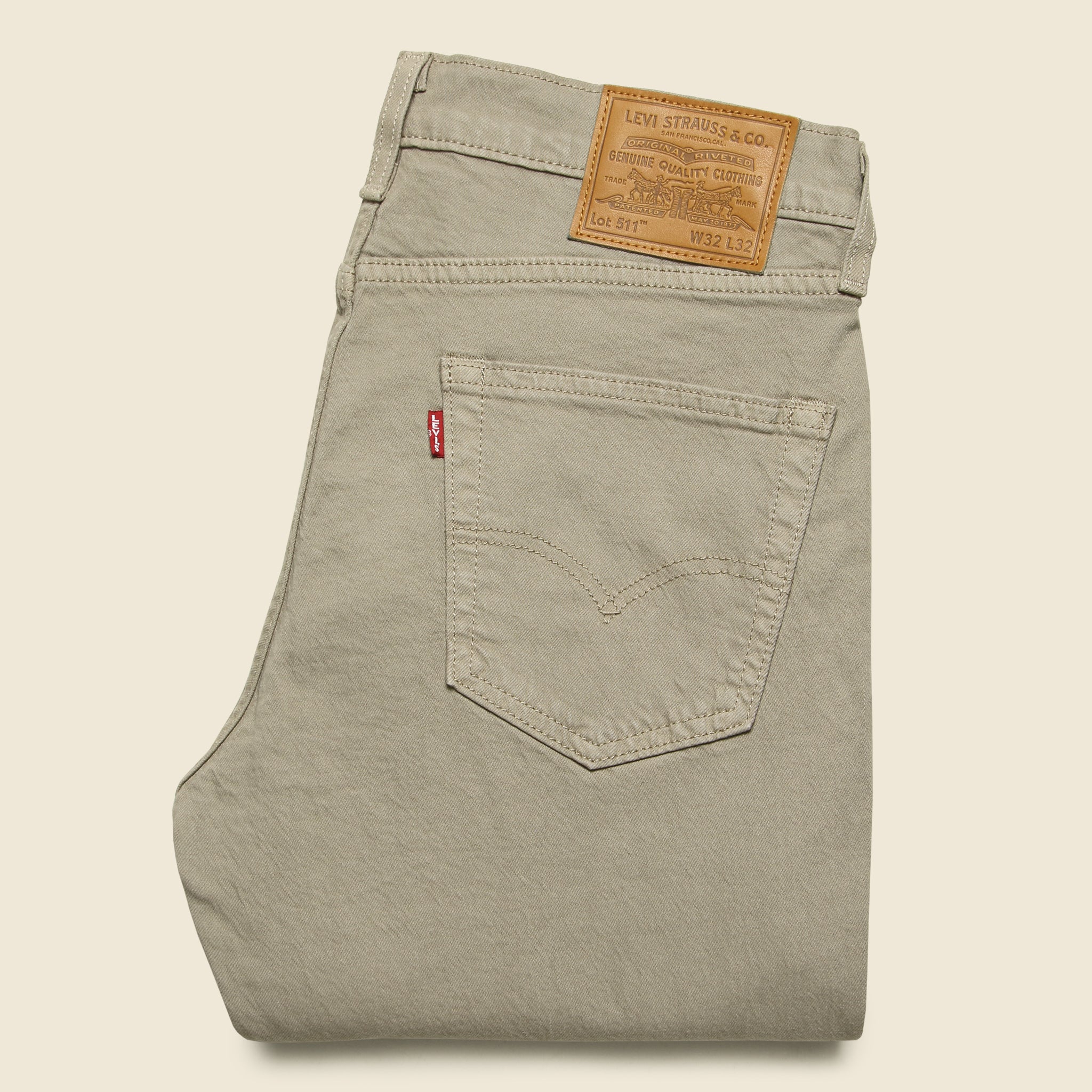 511 Slim Jean - Tan - Levis Premium - STAG Provisions - Pants - Denim