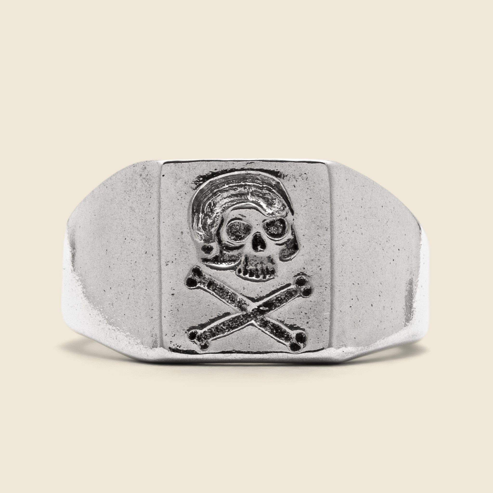 
                          Skull Signet Ring - Silver - LHN Jewelry - STAG Provisions - Accessories - Rings
                        