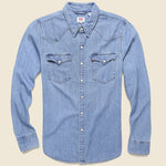 Barstow Denim Western Shirt - Red Cast Stone - Levis Premium - STAG Provisions - Tops - L/S Woven - Solid