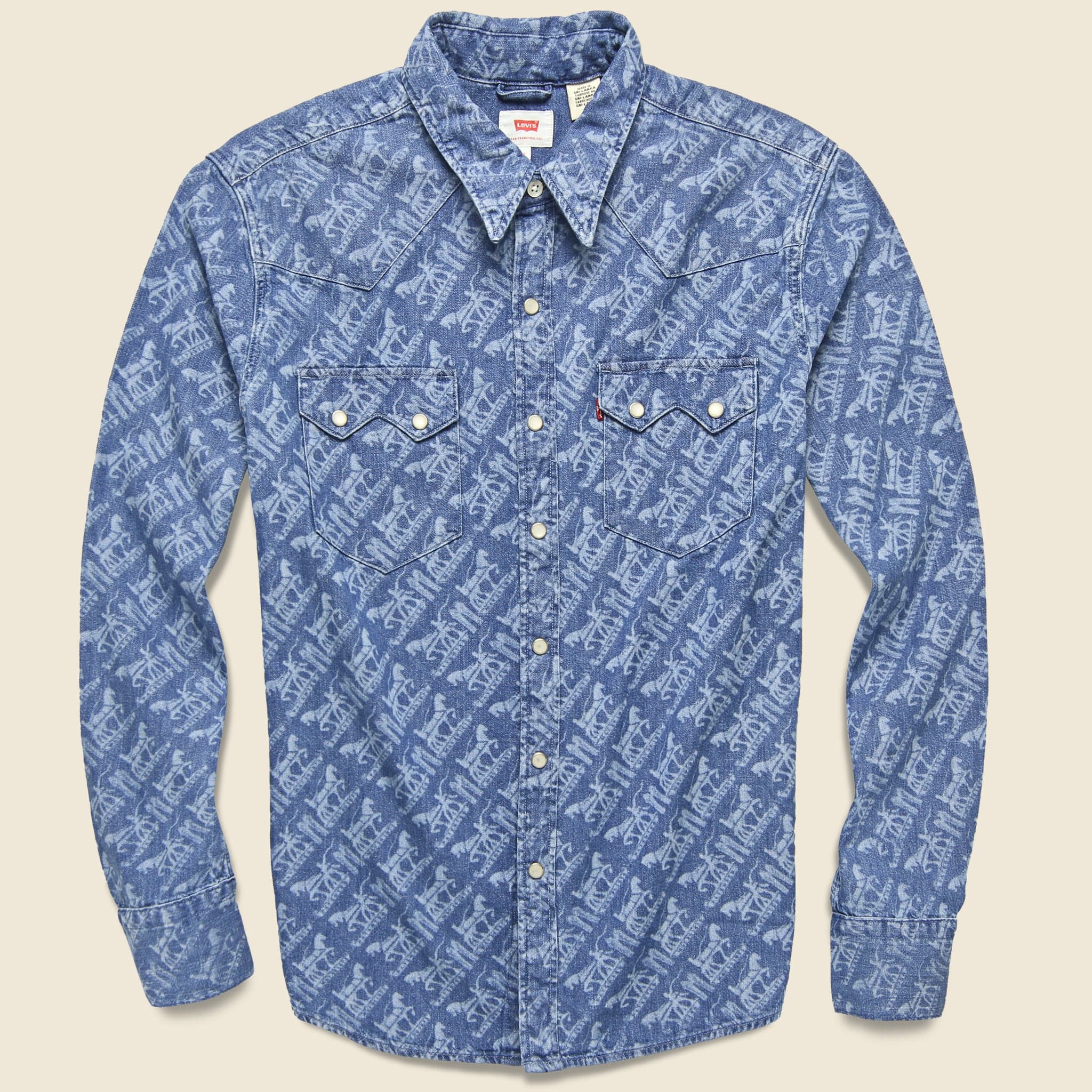 Sawtooth Western Shirt - Bias Brand Laser - Levis Premium - STAG Provisions - Tops - L/S Woven - Other Pattern