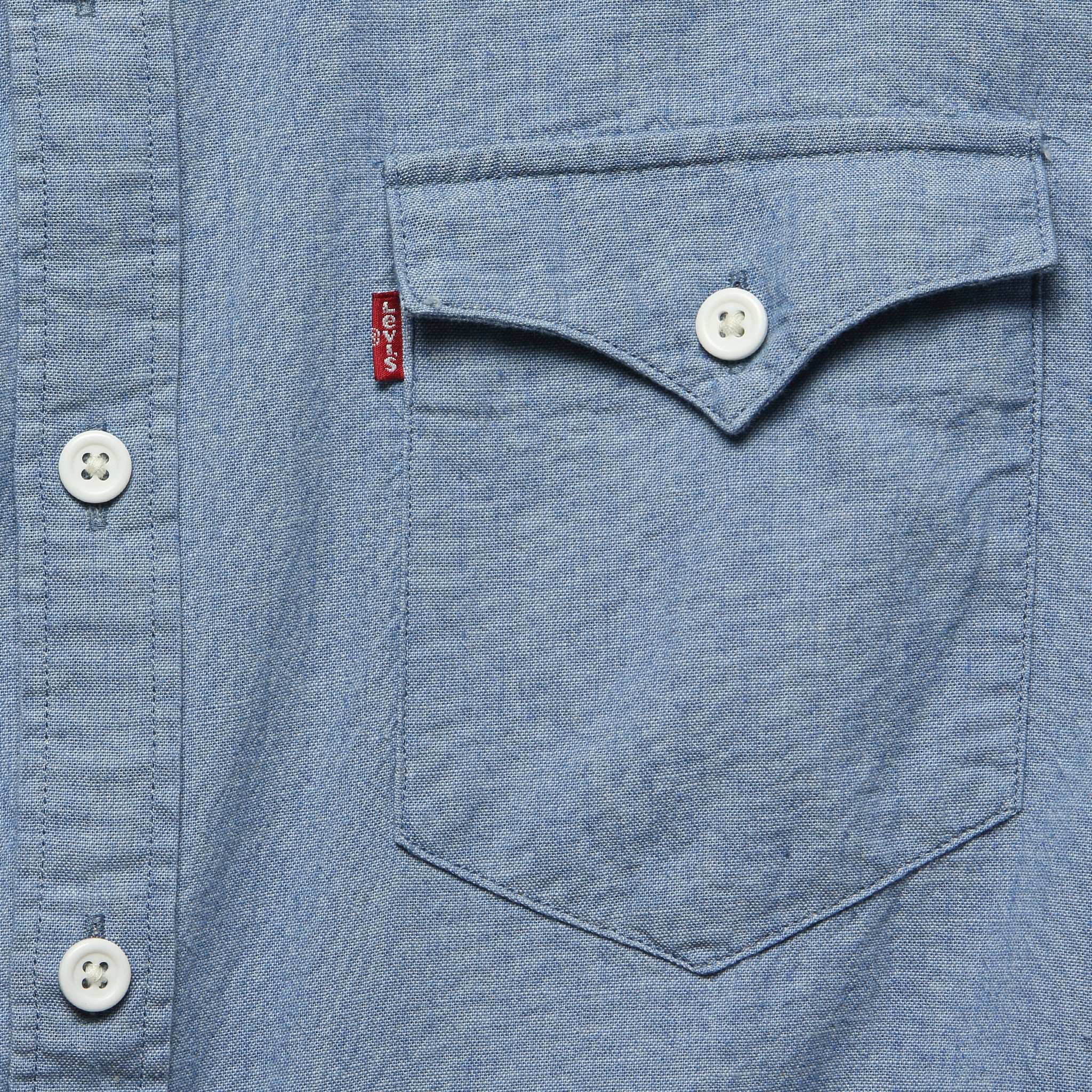 
                          Modern Barstow Western Shirt - Light Indigo - Levis Premium - STAG Provisions - Tops - L/S Woven - Solid
                        