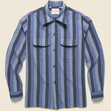 Sportswear Shirt - Tonal Blues - Levis Vintage Clothing - STAG Provisions - Tops - L/S Woven - Stripe