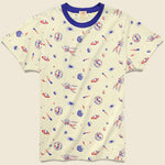 Spaced All Over Graphic Tee - Creme Brulee - Levis Vintage Clothing - STAG Provisions - Tops - S/S Tee