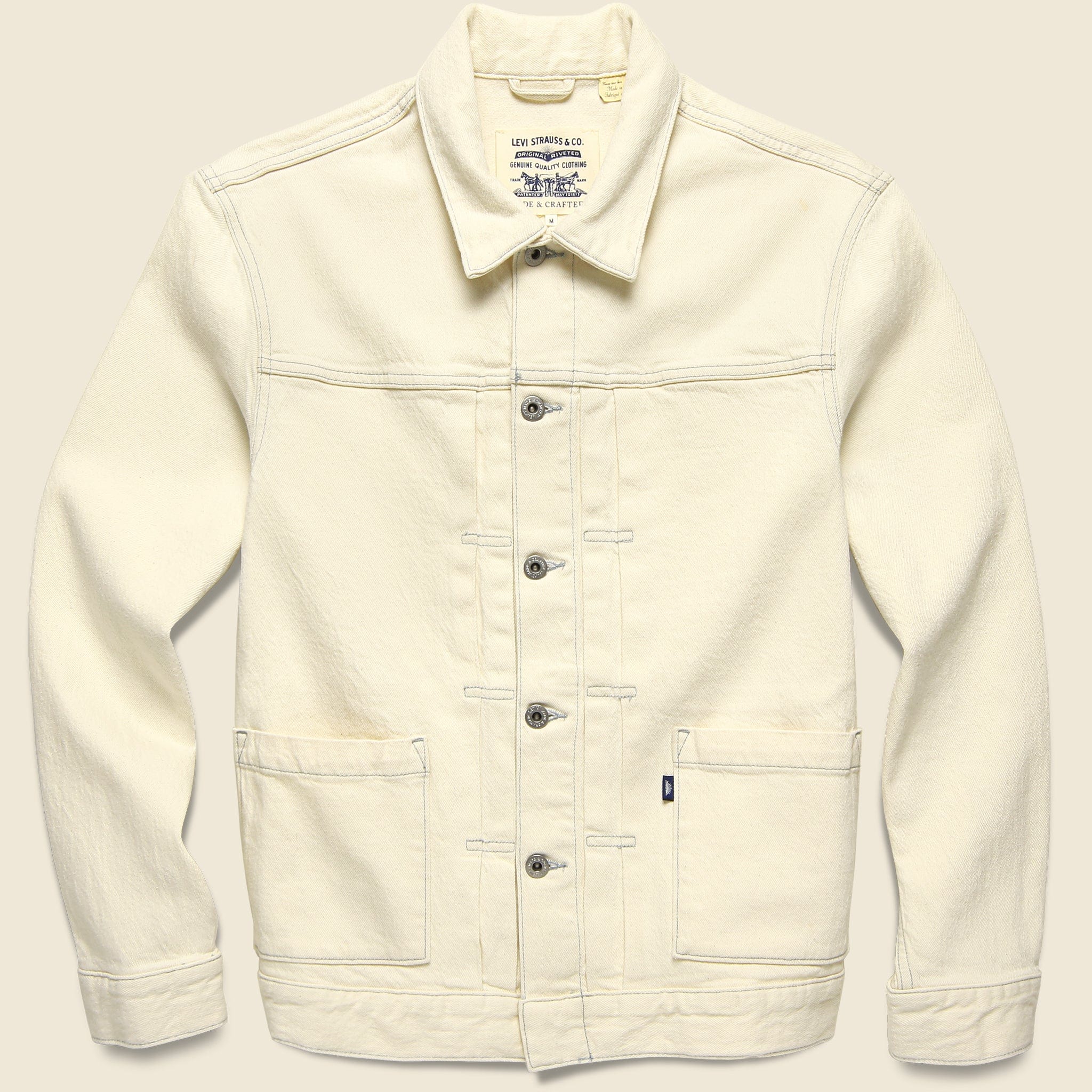 Type II Worn Trucker Jacket - Light Sand - Levis Made & Crafted - STAG Provisions - Outerwear - Coat / Jacket