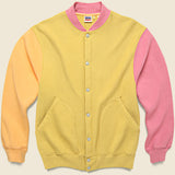 Fleece Cardigan - Lemon/Orange/Pink/Tan - Levis Vintage Clothing - STAG Provisions - Outerwear - Coat / Jacket
