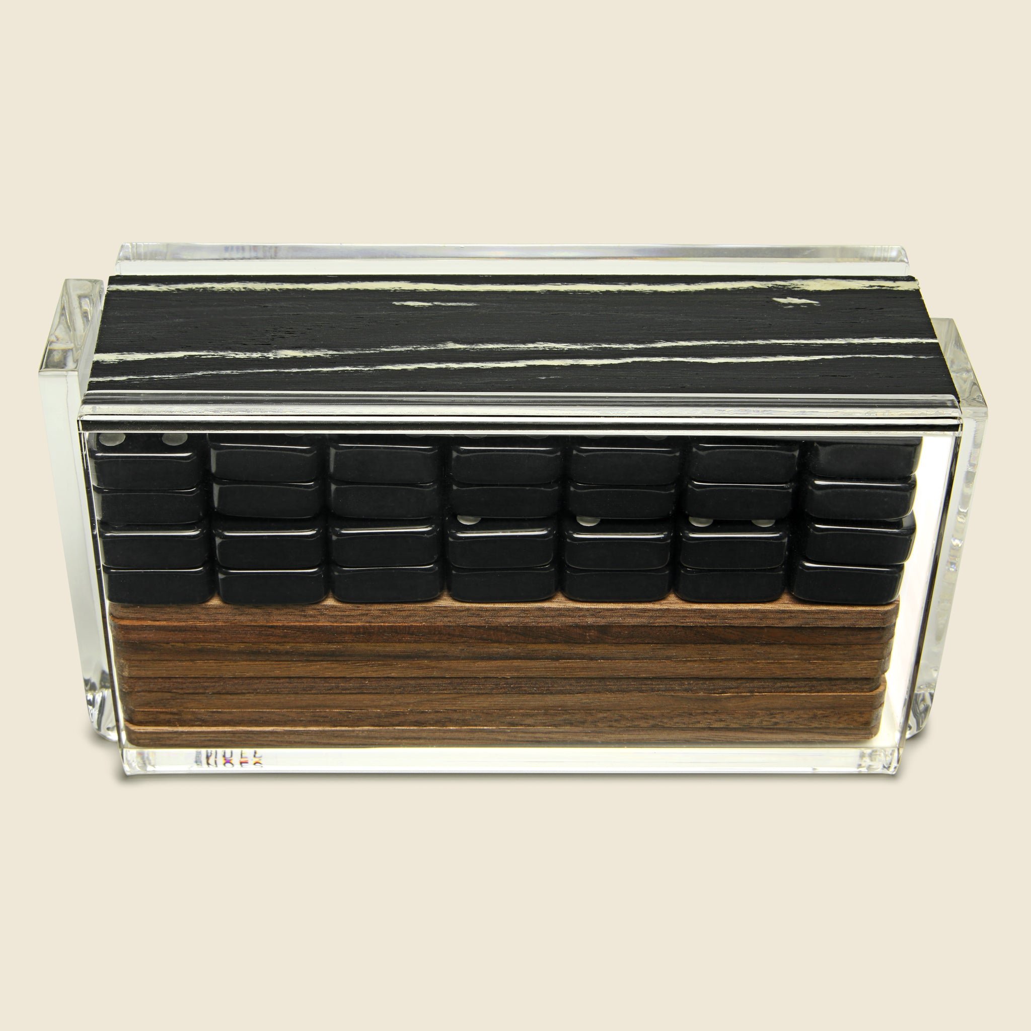 
                          Domino Set -  Black/Walnut - STAG - STAG Provisions - Gift - Games
                        