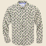 Dove Print Shirt - Beige - Modern Liberation - STAG Provisions - Tops - L/S Woven - Other Pattern