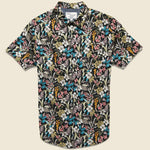 Flower Sketch Shirt - Black - Modern Liberation - STAG Provisions - Tops - S/S Woven - Floral