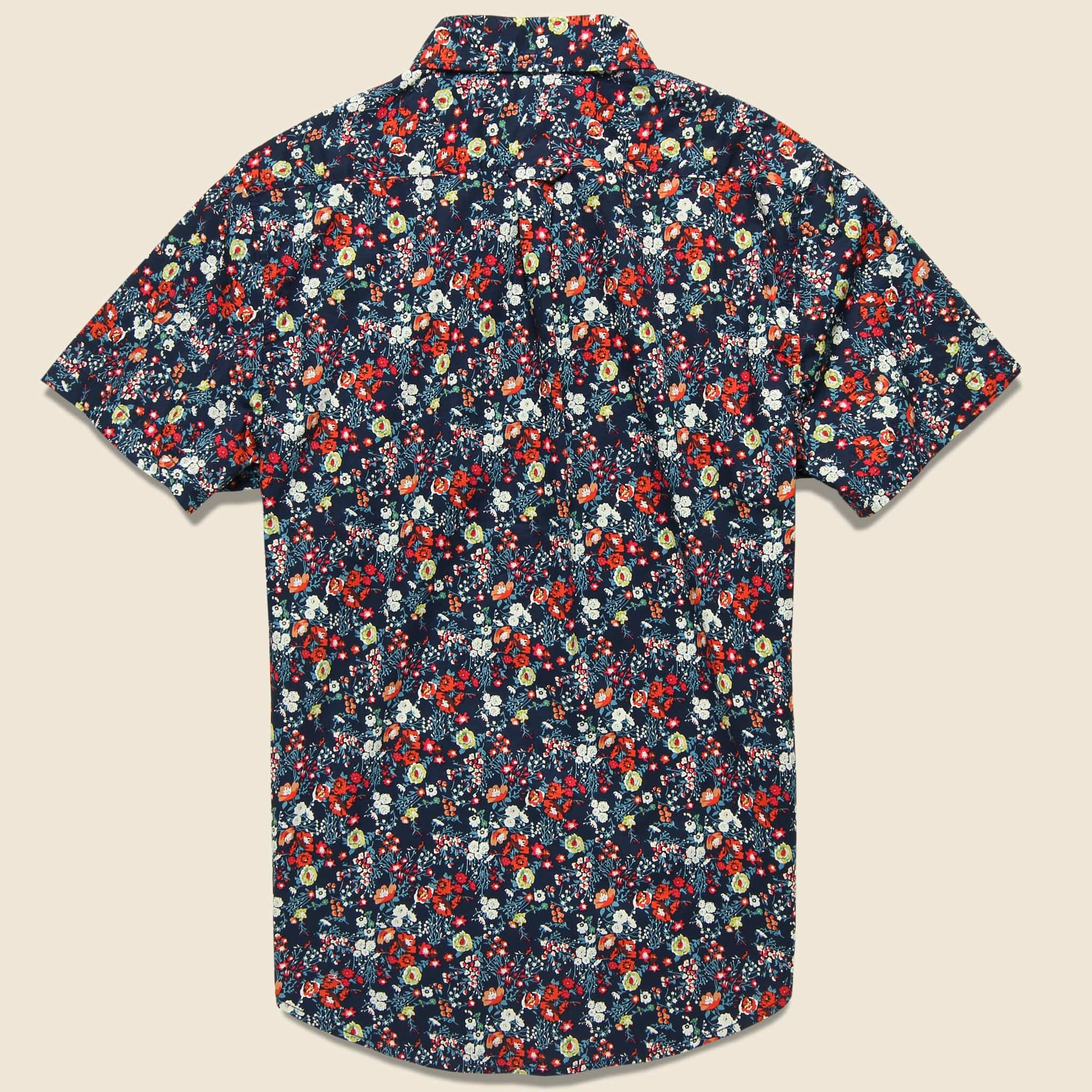 
                          Wild Flower Shirt - Navy - Modern Liberation - STAG Provisions - Tops - S/S Woven - Floral
                        