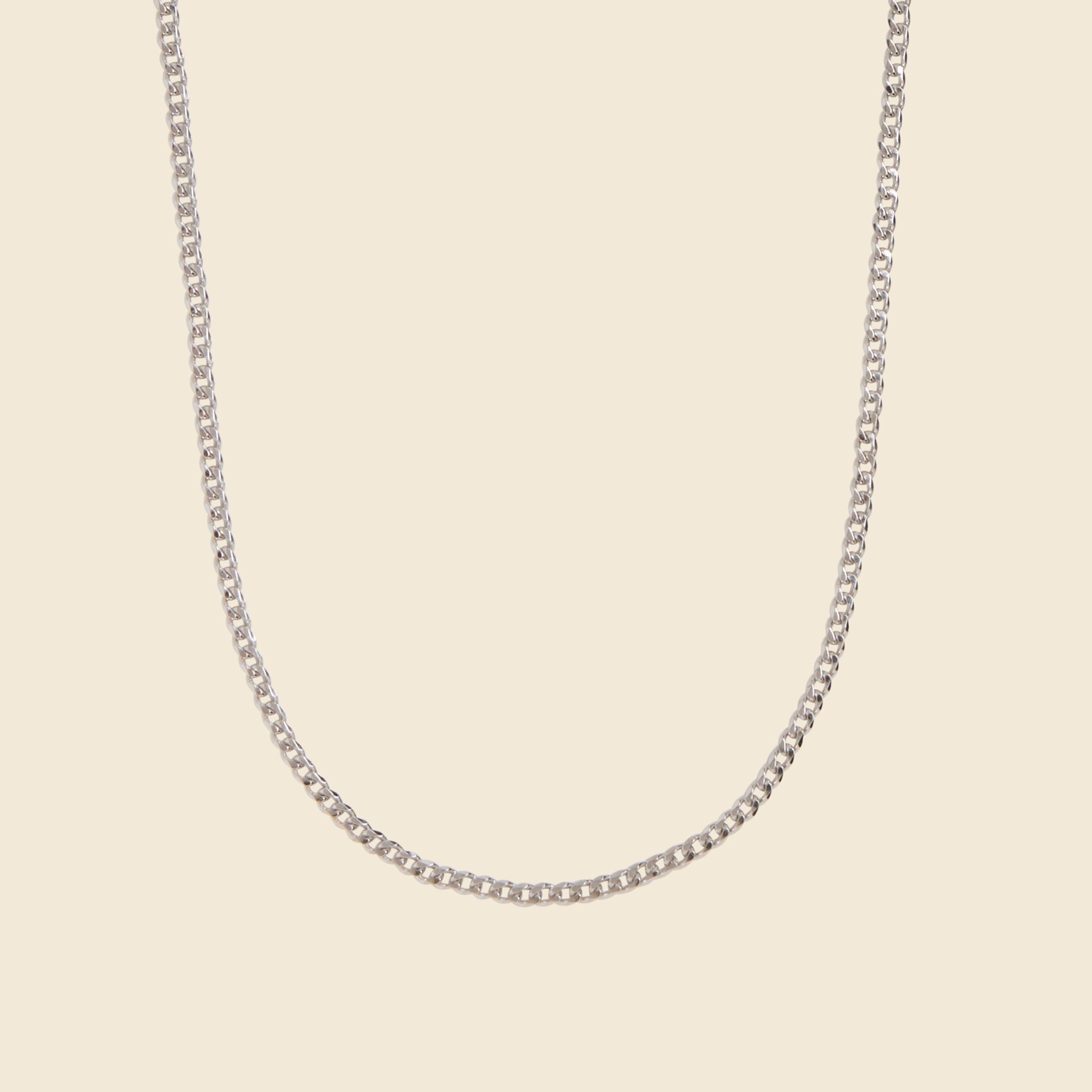 
                          3mm Cuban Chain Necklace - Sterling Silver - Miansai - STAG Provisions - Accessories - Necklaces
                        