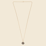 Lady Liberty Pendant Necklace - Black Enamel/Gold Vermeil - Miansai - STAG Provisions - Accessories - Necklaces