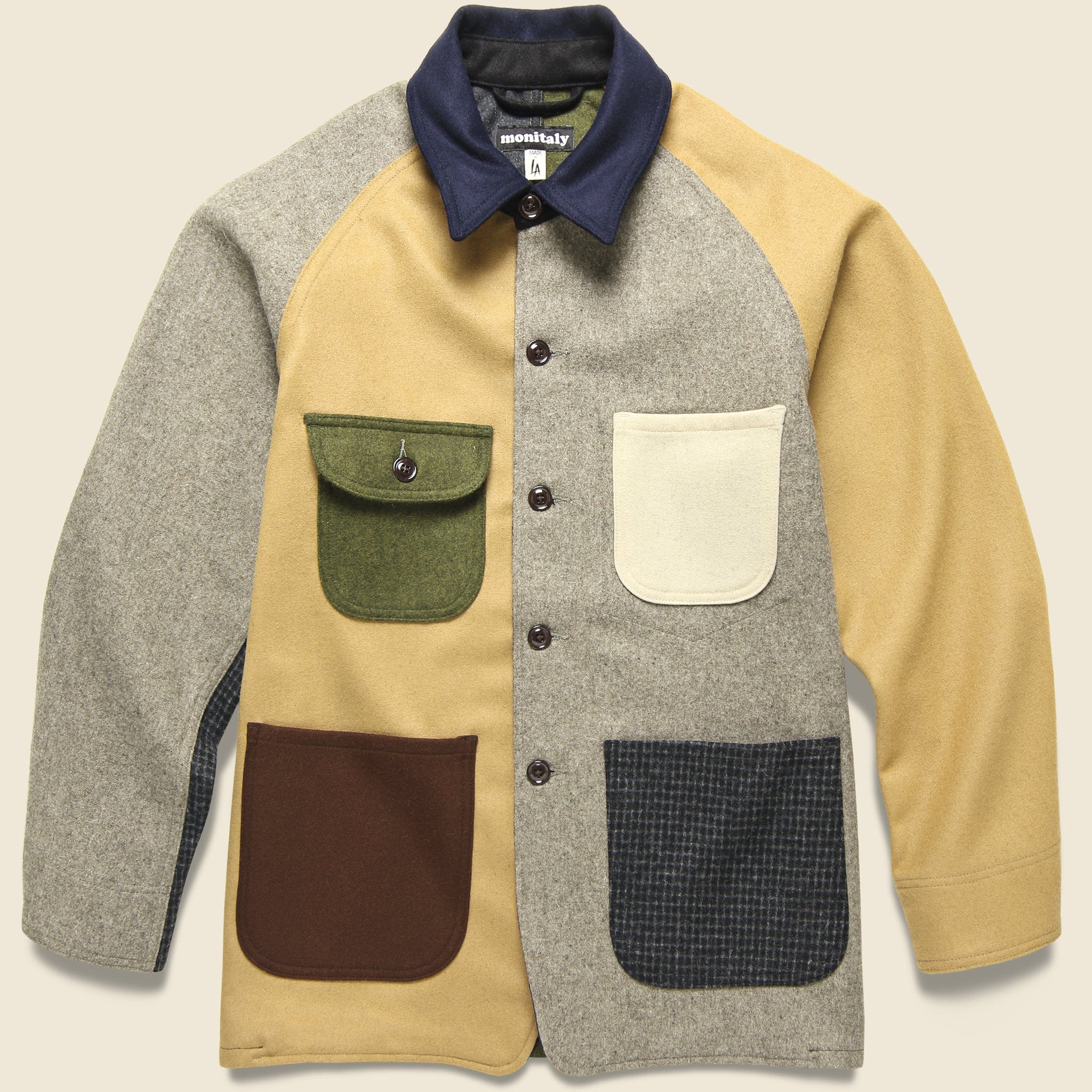 Wool Flannel Coverall -  Crazy - Monitaly - STAG Provisions - Outerwear - Shirt Jacket
