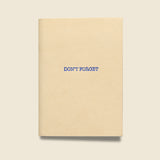 "DON'T FORGET" Leather Journal - Natural - Paper Goods - STAG Provisions - Gift - Stationery