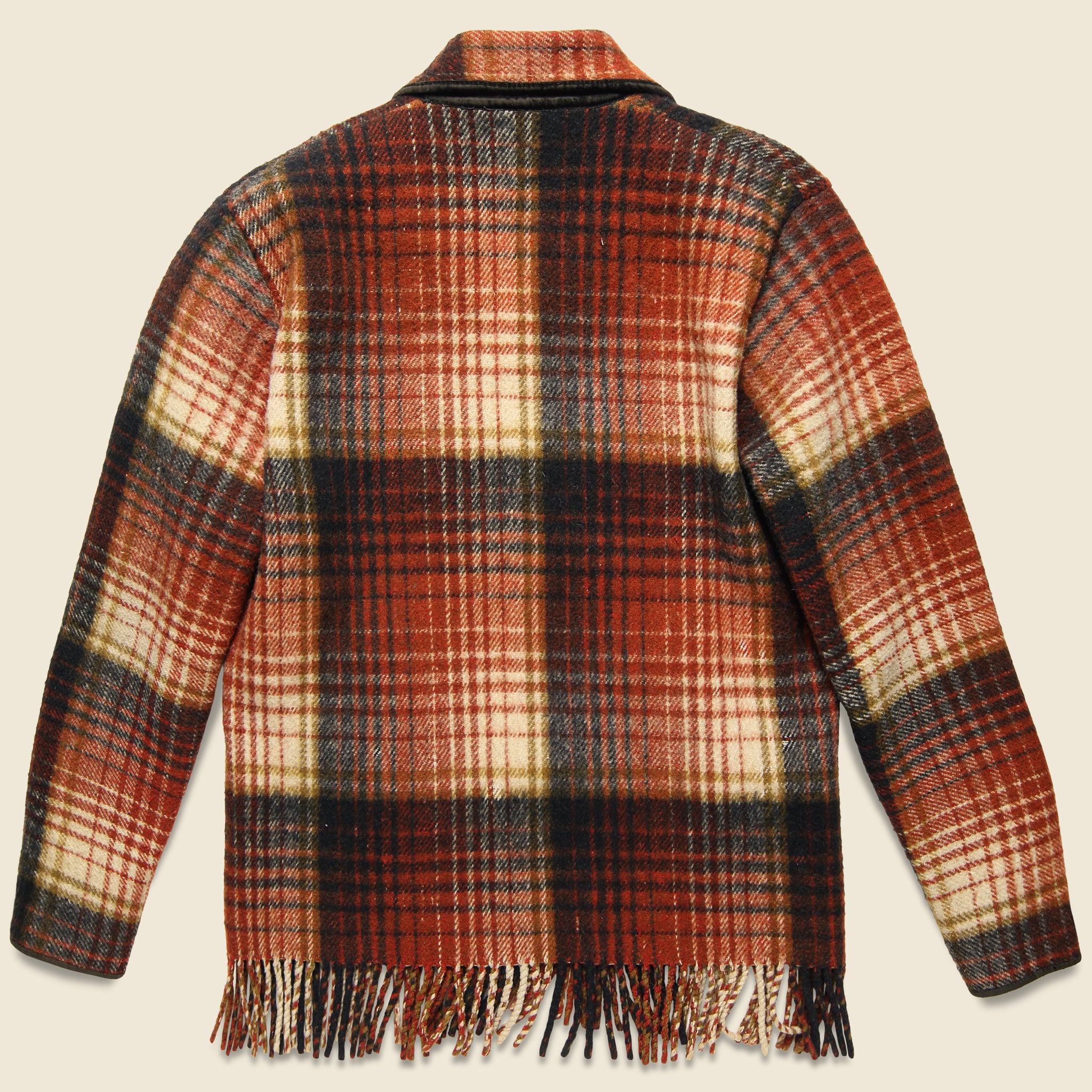 
                          Reversible Plaid Jacket - Brown/Red/Mustard/Black - Vintage - STAG Provisions - One &amp; Done - Apparel
                        