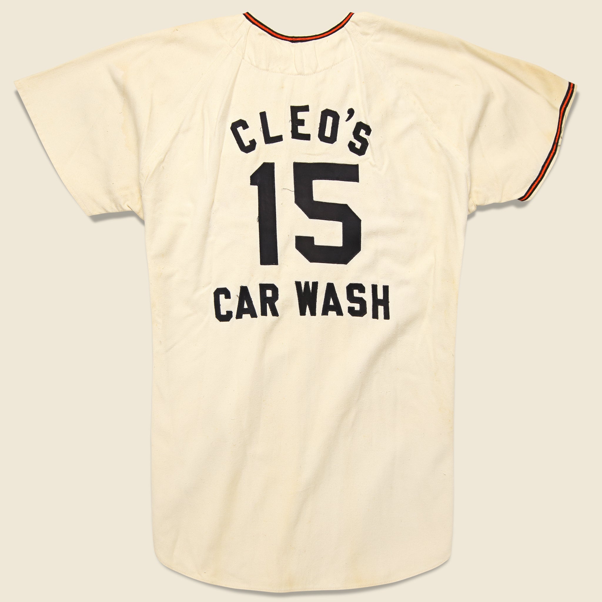 
                          Cleo's Car Wash Zip Up Jersey - Cream - Vintage - STAG Provisions - One &amp; Done - Apparel
                        