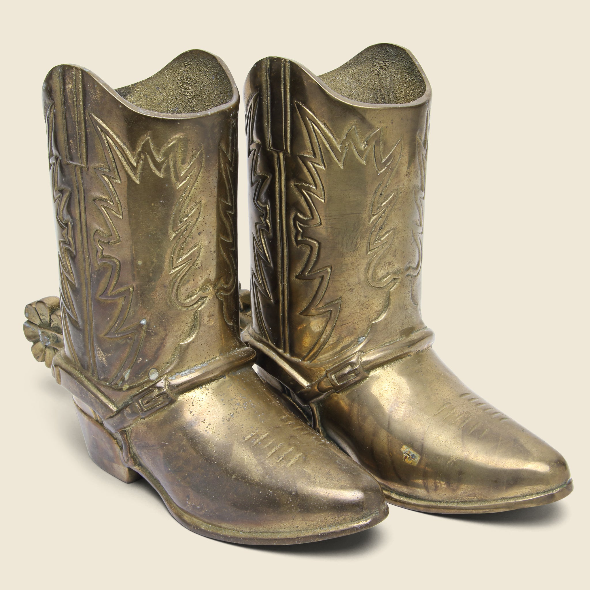 
                          Brass Boot With Spur - Right - Vintage - STAG Provisions - One &amp; Done - Miscellaneous
                        