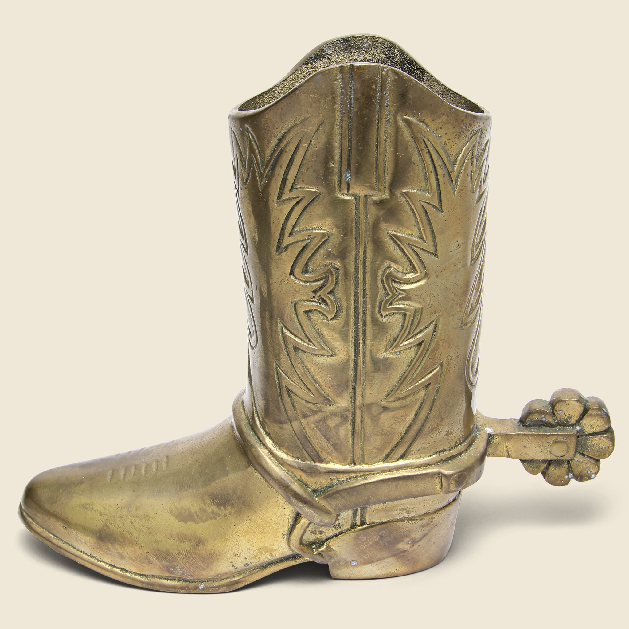 
                          Brass Boot With Spur - Right - Vintage - STAG Provisions - One &amp; Done - Miscellaneous
                        