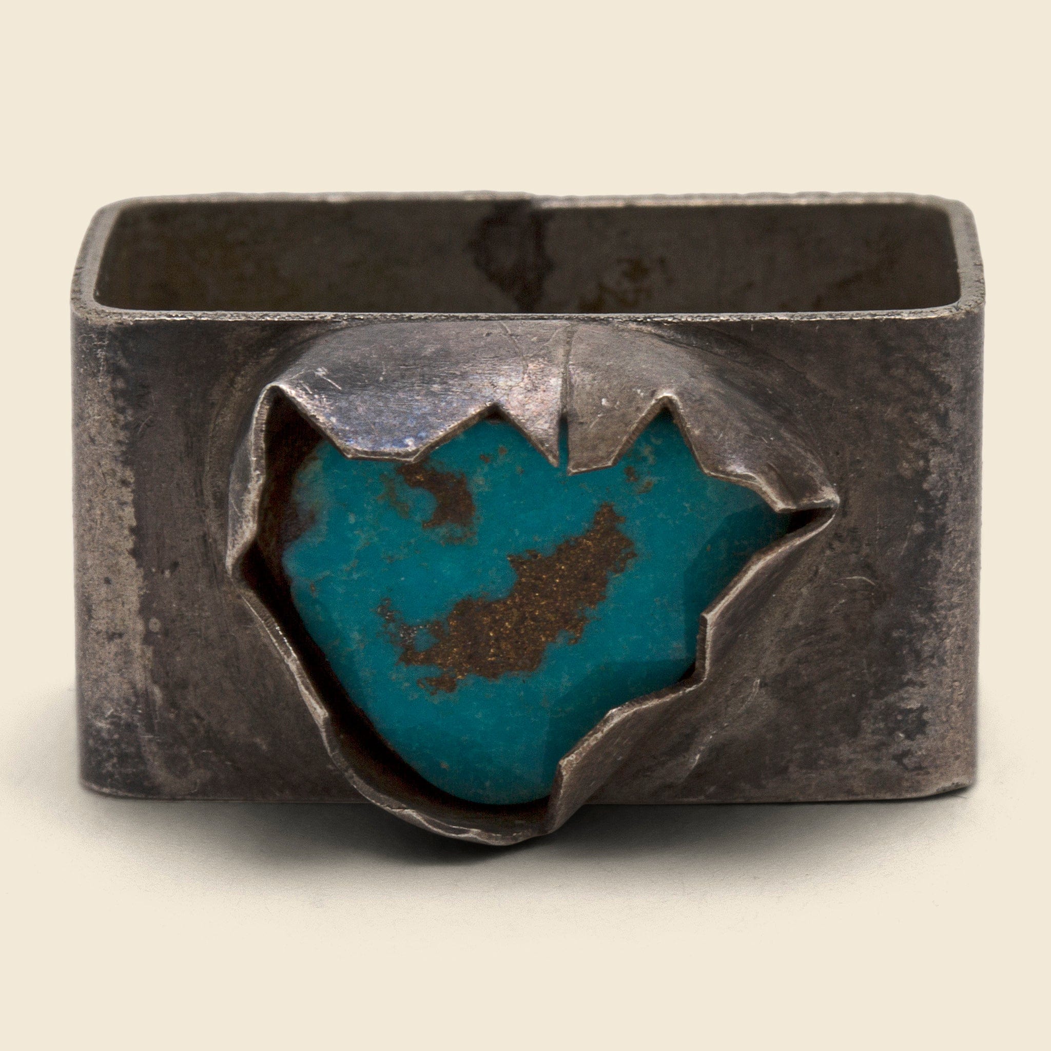 Turquoise Belt/Bandana Slide - Silver - Vintage - STAG Provisions - One & Done - Accessories & Jewelry
