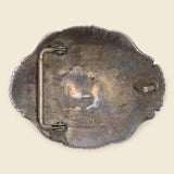 Carved Concho Belt Buckle - Sterling Silver - Vintage - STAG Provisions - One & Done - Accessories & Jewelry