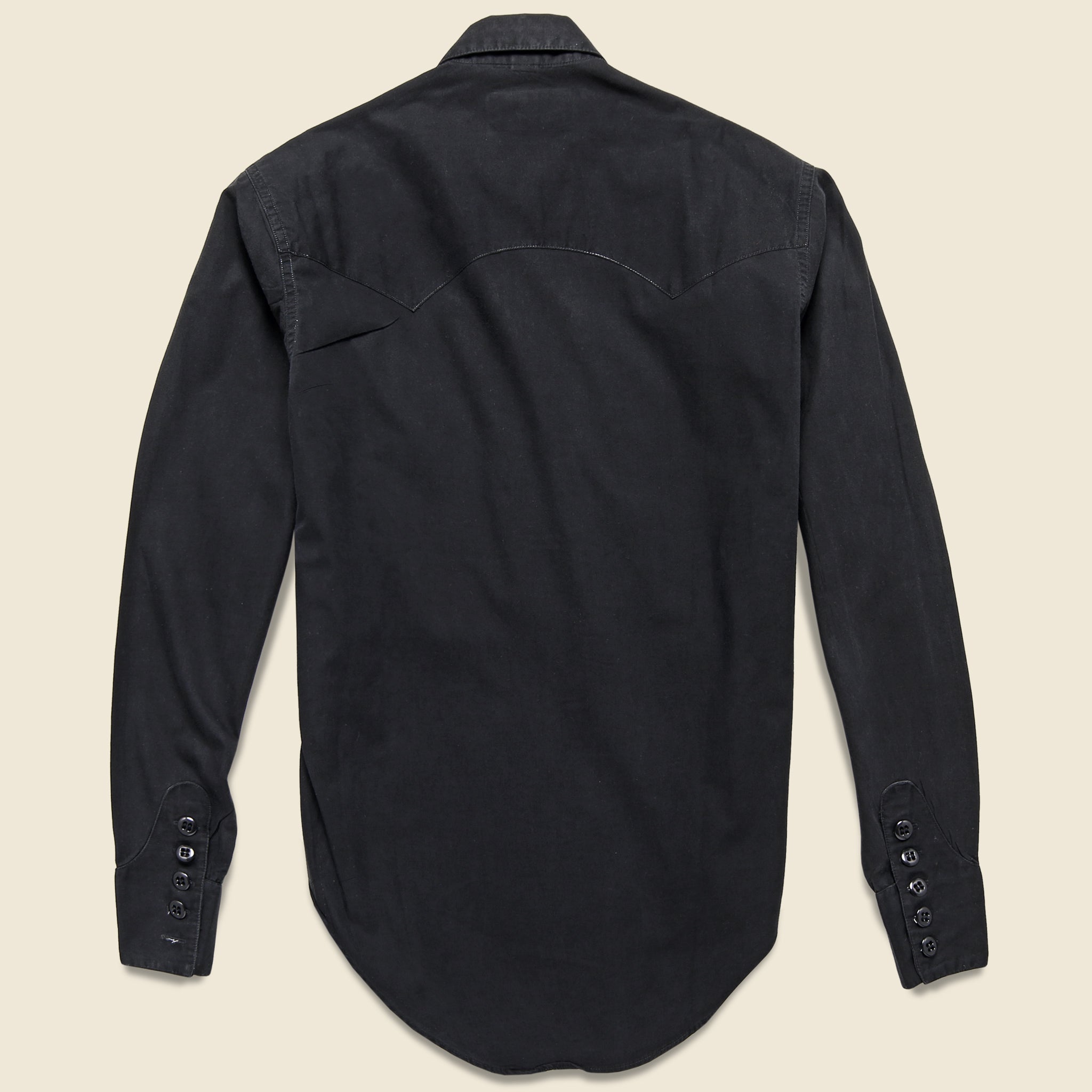 
                          Ralph Lauren Western Wear Cavalry Shirt - Black - Vintage - STAG Provisions - One &amp; Done - Apparel
                        