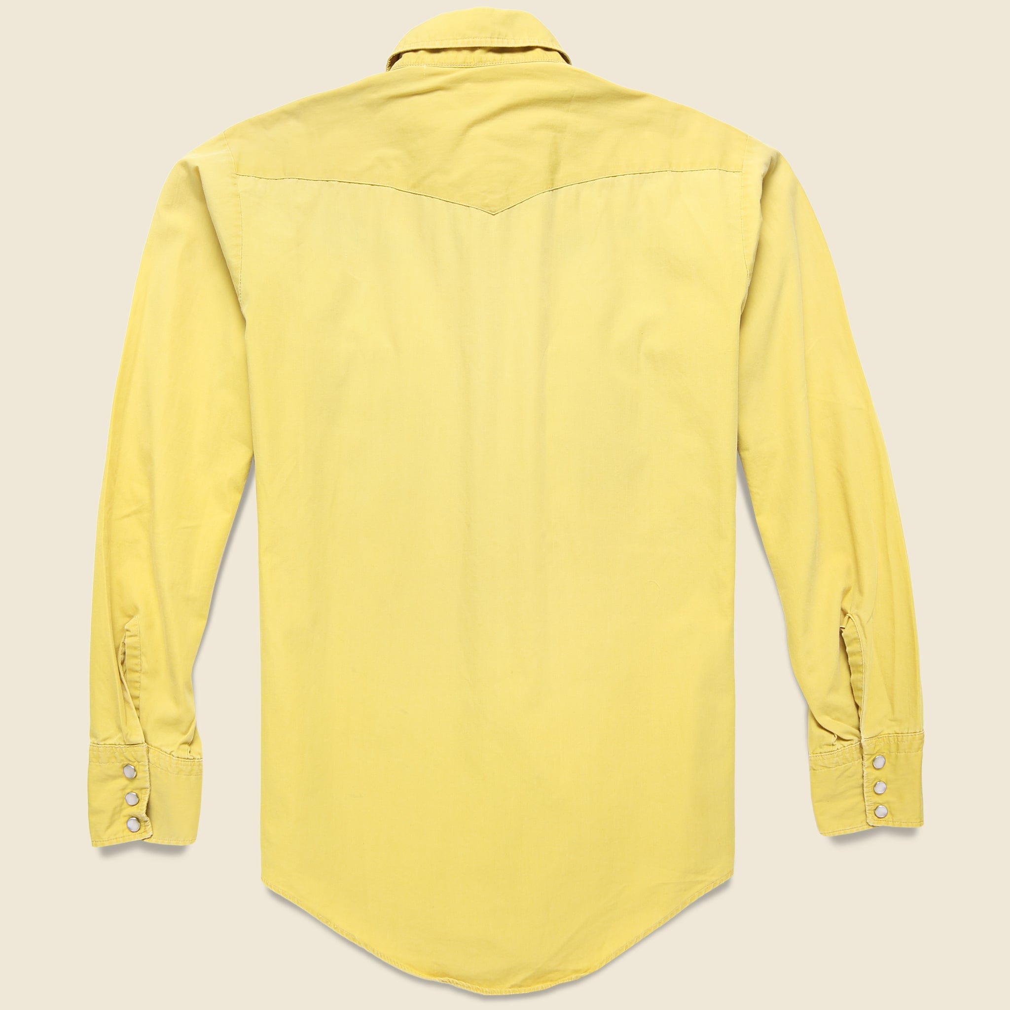 
                          Western Shirt with Embroidered Black Roses - Yellow - Vintage - STAG Provisions - One &amp; Done - Apparel
                        