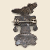 Small Petit Point Turquoise Thunderbird Pin - Vintage - STAG Provisions - One & Done - Accessories & Jewelry