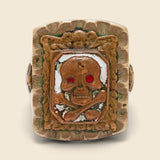 Skull Biker Ring - Silver & Brass - Vintage - STAG Provisions - One & Done - Accessories & Jewelry