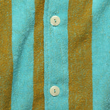 Turcs Terry Shirt - Teal/Gold Stripe - OAS - STAG Provisions - Tops - S/S Knit