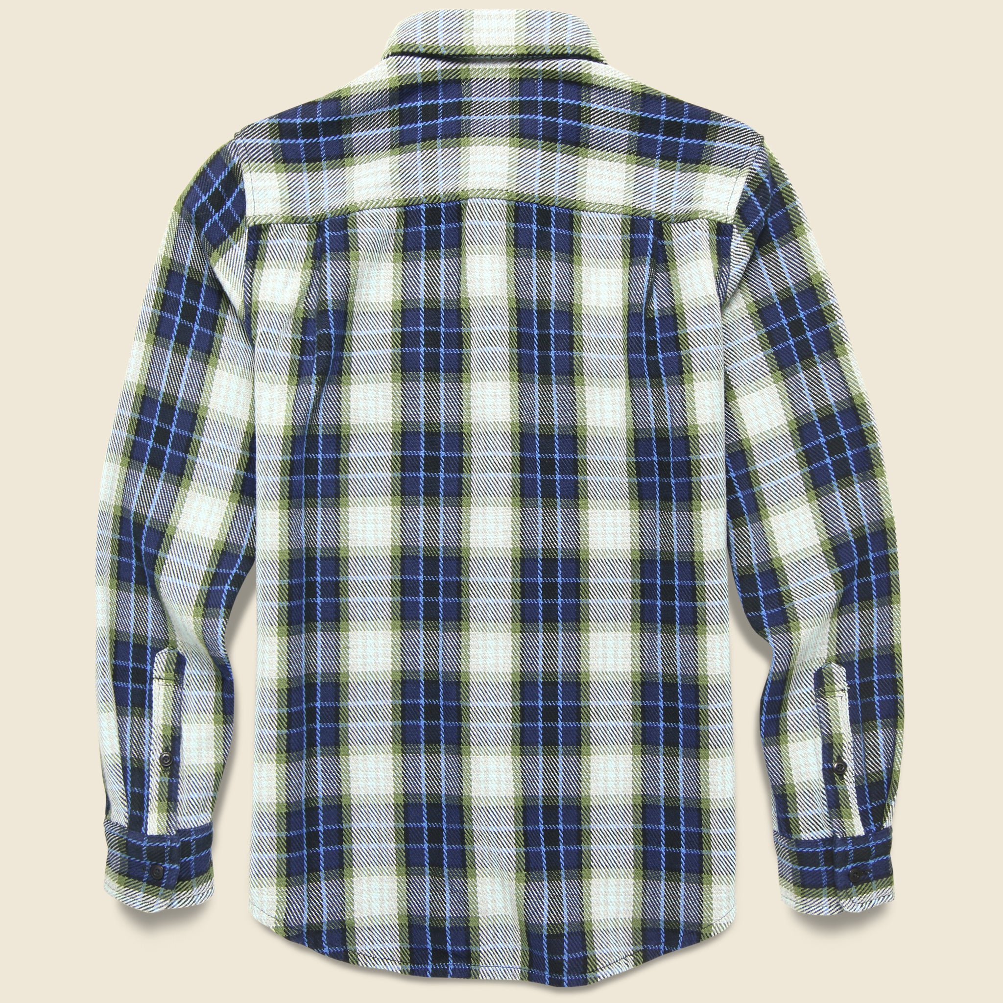 
                          Blanket Shirt - Marine Felize Plaid - Outerknown - STAG Provisions - Tops - L/S Woven - Plaid
                        