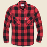 Foster Flannel - Red - Penfield - STAG Provisions - Tops - L/S Woven - Plaid