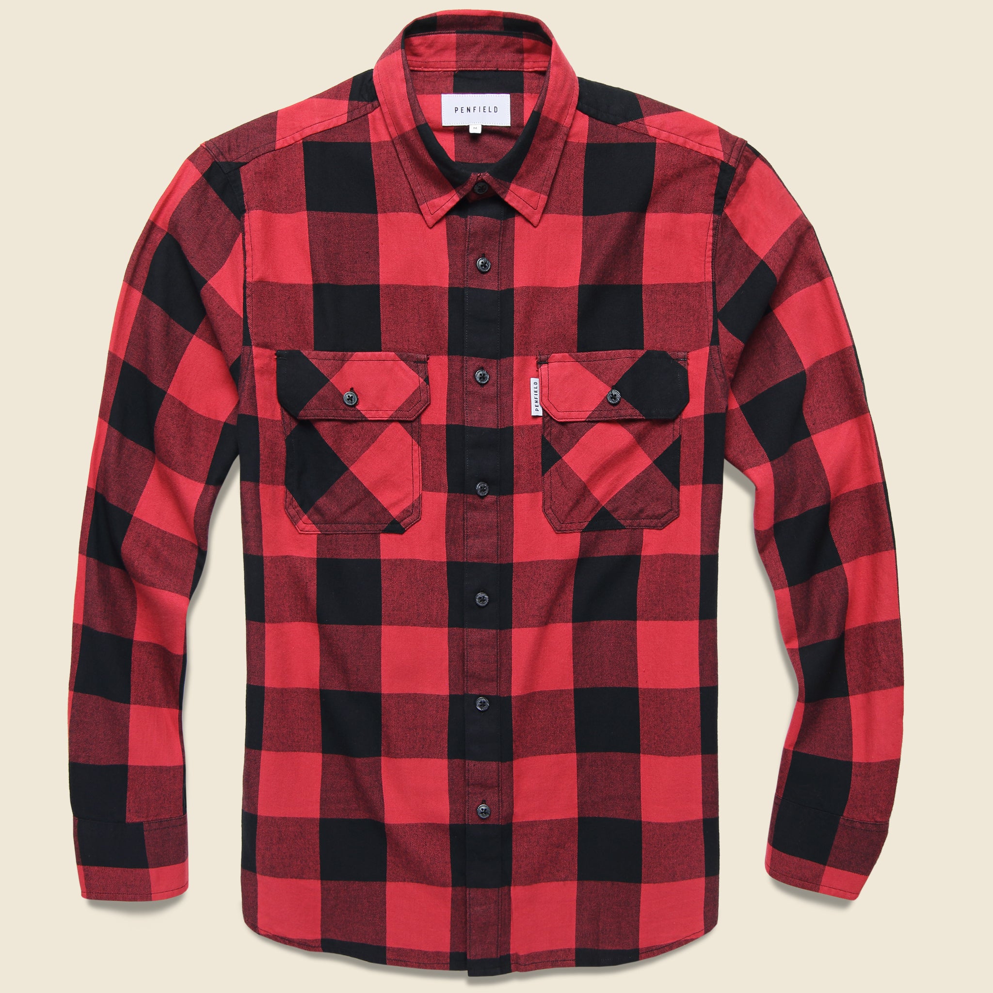 Foster Flannel - Red - Penfield - STAG Provisions - Tops - L/S Woven - Plaid