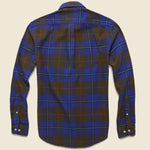 Freedom Plaid Flannel - Brown/Blue - Portuguese Flannel - STAG Provisions - Tops - L/S Woven - Plaid
