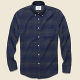 Clerigo Plaid Flannel - Grey/Blue/Black - Portuguese Flannel - STAG Provisions - Tops - L/S Woven - Plaid