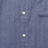 Espiga Herringbone Flannel - Blue - Portuguese Flannel - STAG Provisions - Tops - L/S Woven - Solid