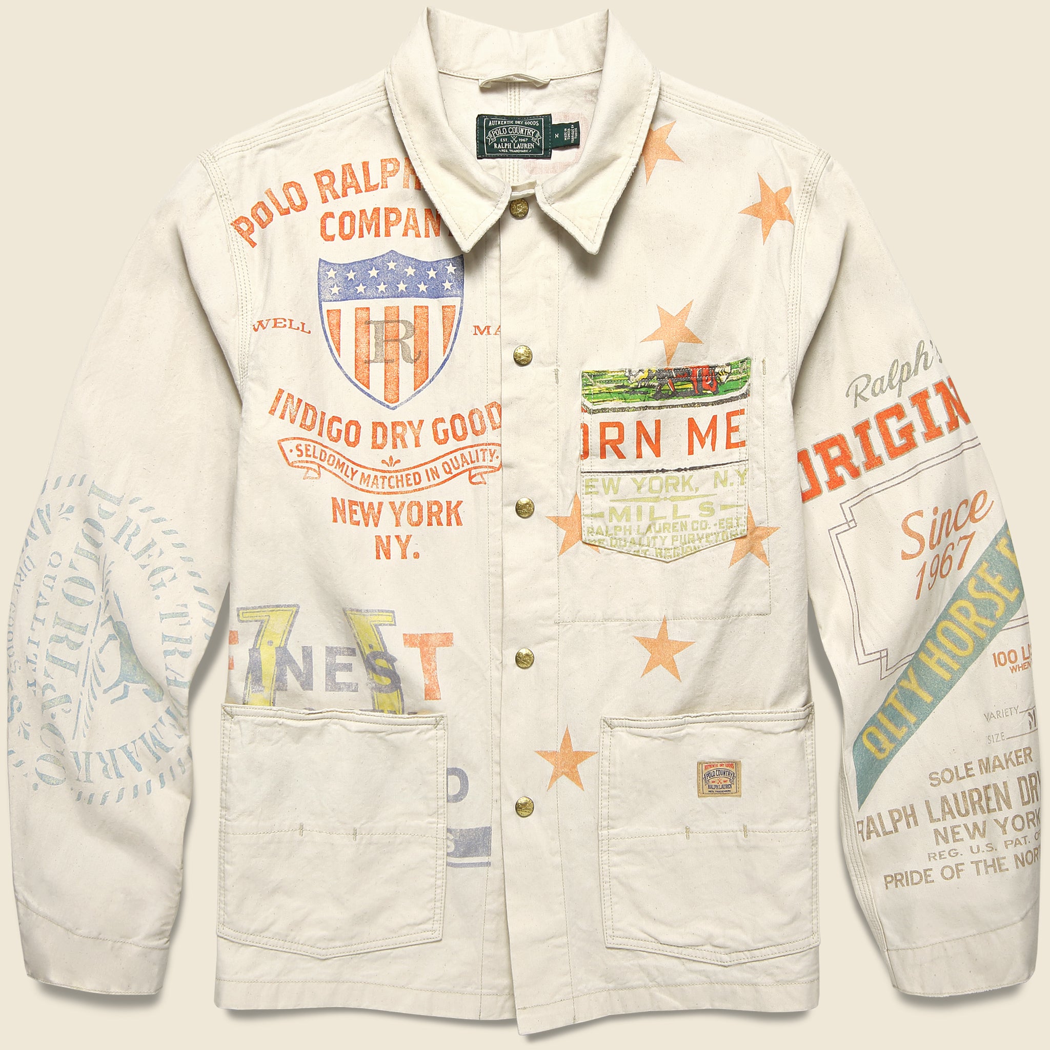 Feed Bag Painters Jacket - Ecru - Polo Ralph Lauren - STAG Provisions - Outerwear - Coat / Jacket