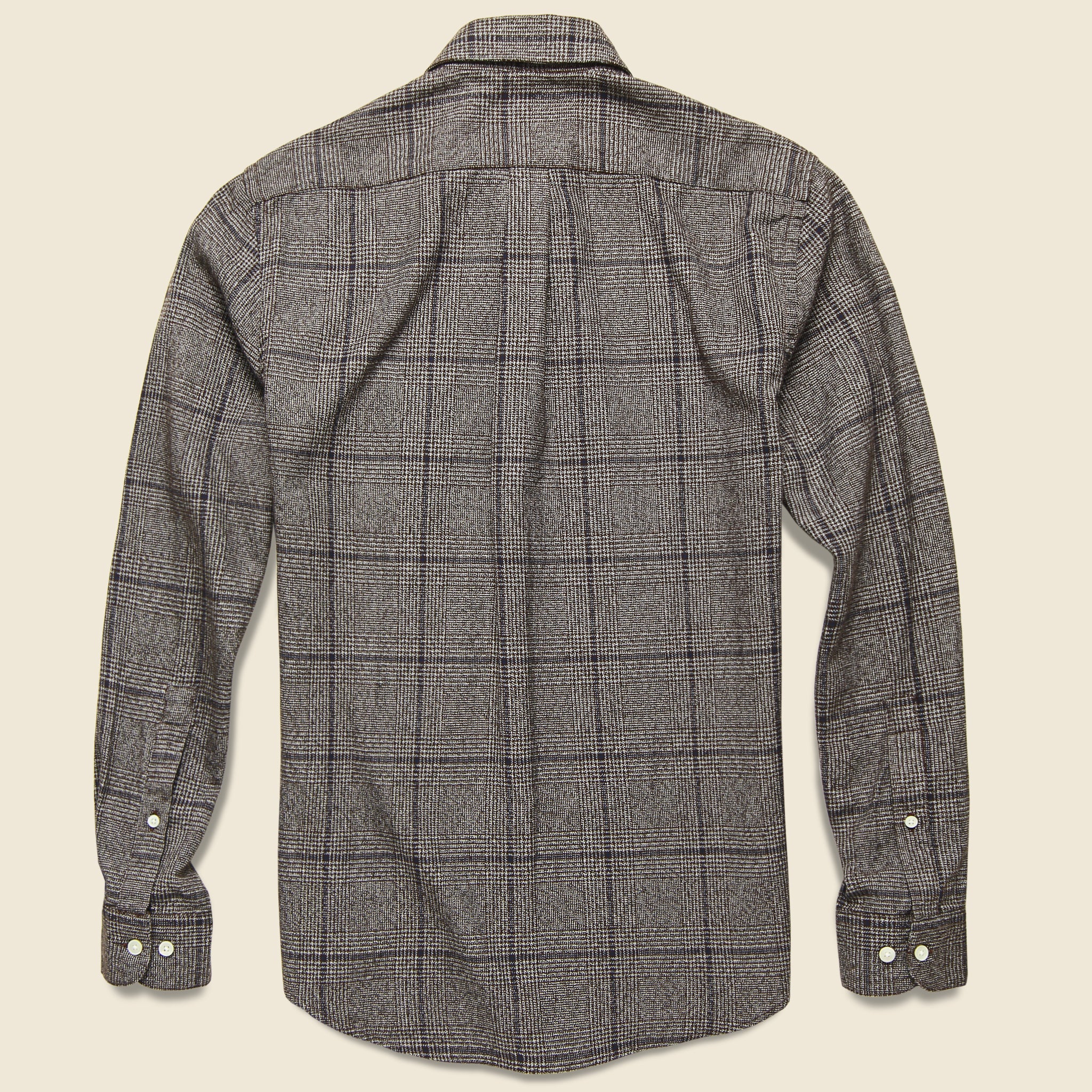 
                          Prince of Wales Flannel - Bordeaux - Portuguese Flannel - STAG Provisions - Tops - L/S Woven - Plaid
                        