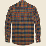 Check Flannel - Orange - Portuguese Flannel - STAG Provisions - Tops - L/S Woven - Plaid