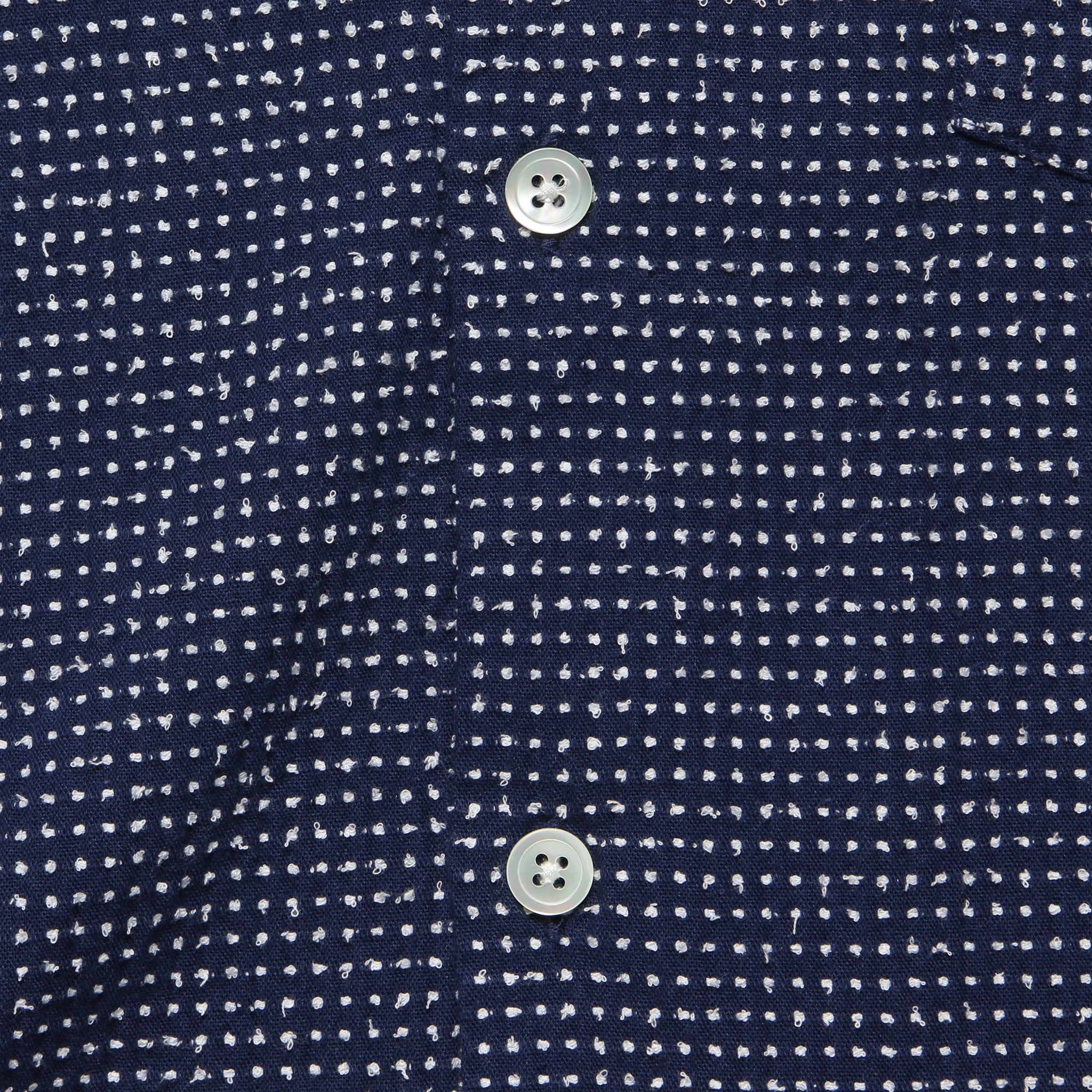 Ring Woven Dot Shirt - Navy - Portuguese Flannel - STAG Provisions - Tops - S/S Woven - Dot