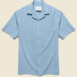 Vilar Shirt - Blue Dobby - Portuguese Flannel - STAG Provisions - Tops - S/S Woven - Solid