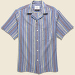 Goliver Stripe Shirt - Blue/Cream Multi - Portuguese Flannel - STAG Provisions - Tops - S/S Woven - Stripe