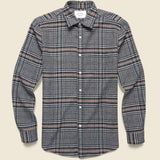 Abstract Pow Shirt - Black - Portuguese Flannel - STAG Provisions - Tops - L/S Woven - Plaid